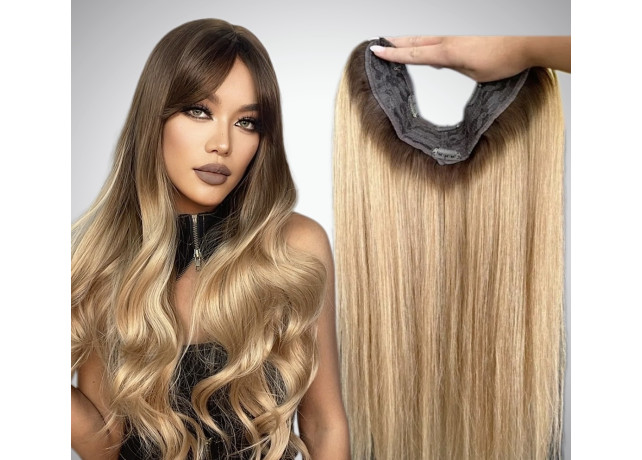 Trese de Par Natural V-Shape Diamond Ombre #4/#20